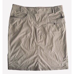 Jack Wolfskin Travel Skirt US Size L UK 14/16 Khaki Tan Hiking Camping Quick Dry
